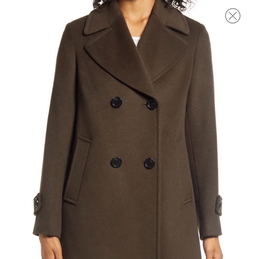 Sam Edelman Double Breasted Wool Blend Coat NWT